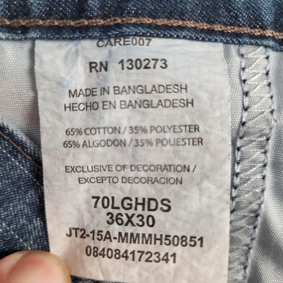 Wrangler Men's Cargo Jeans Relaxed Baggy Comfortable Size 36x30 - Picture 8 of 10